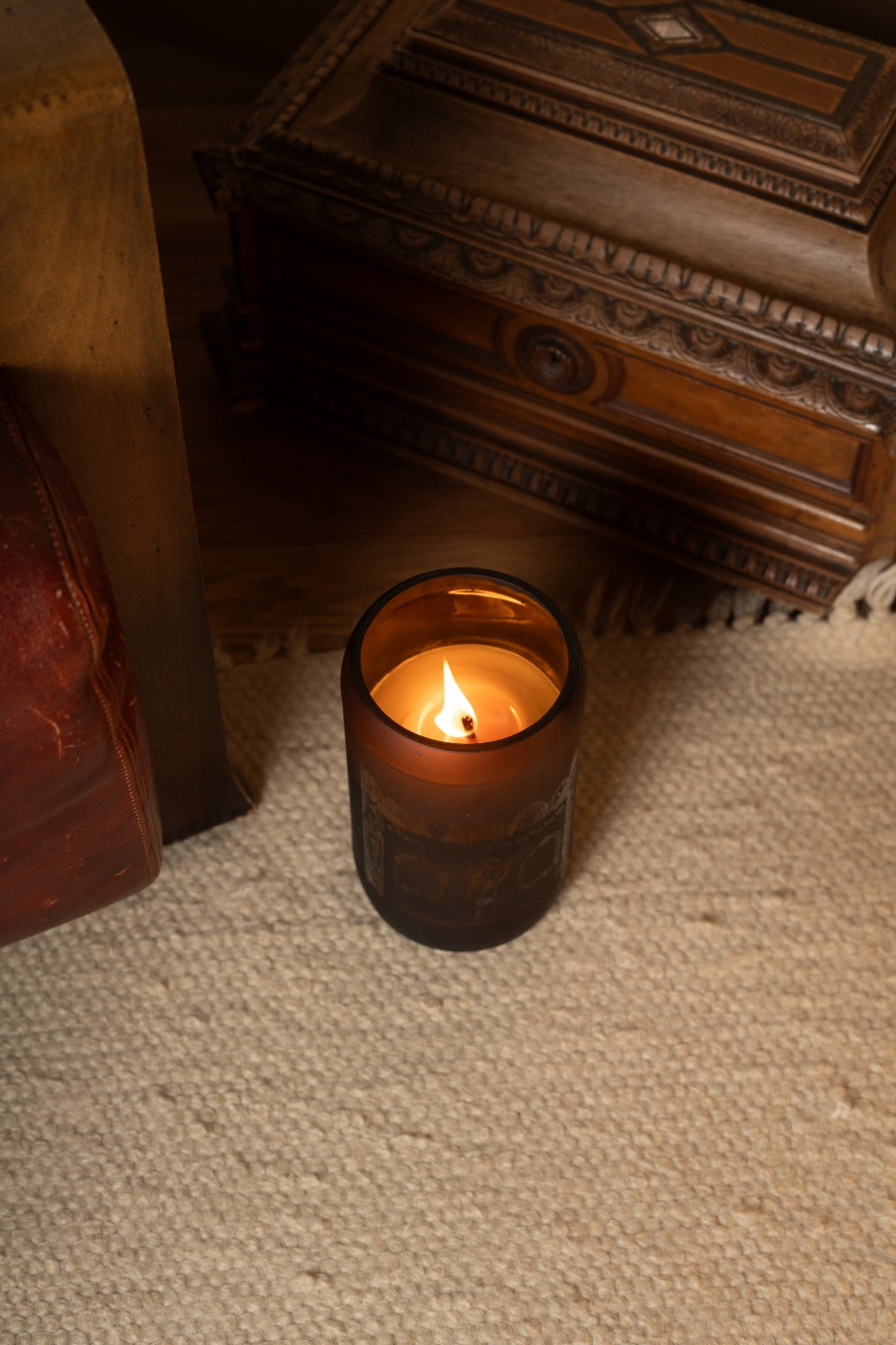 XL Outdoor Upcycled Glass Candle