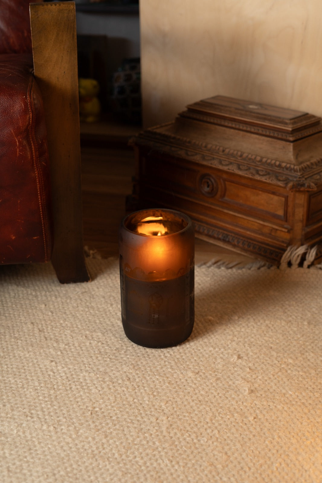 XL Outdoor Upcycled Glass Candle