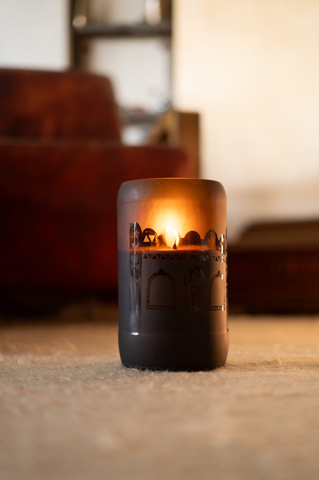 XL Outdoor Upcycled Glass Candle