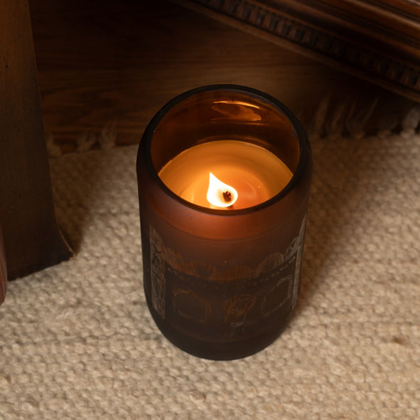 XL Outdoor Upcycled Glass Candle