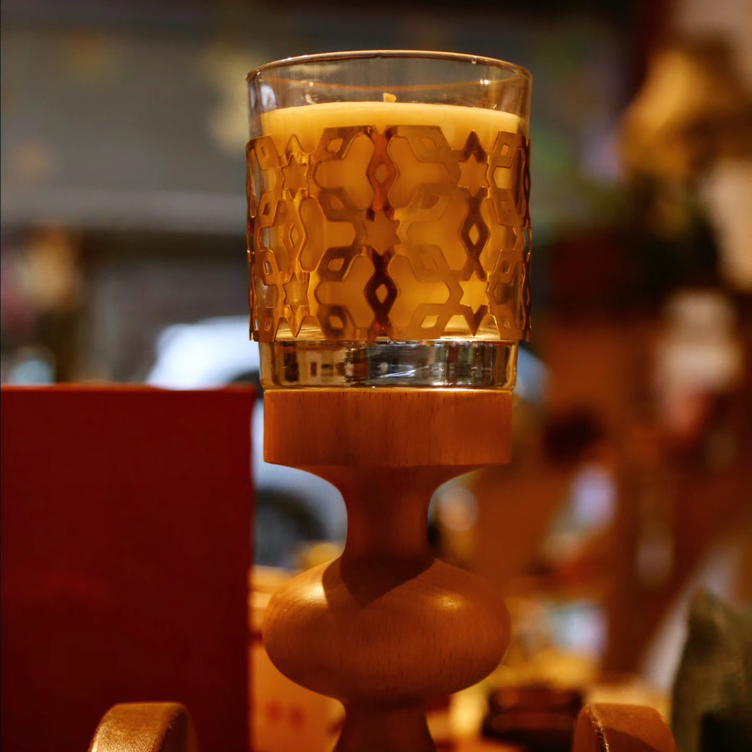 Scented Candle with Gold Plated Brass Cover