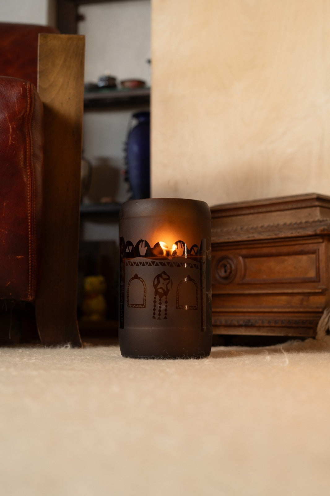 XL Outdoor Upcycled Glass Candle